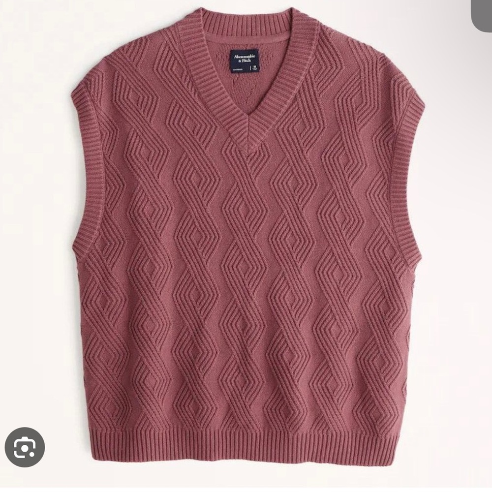 Abercrombie Fitch Men Sweater Vest Oversized XL NWTS